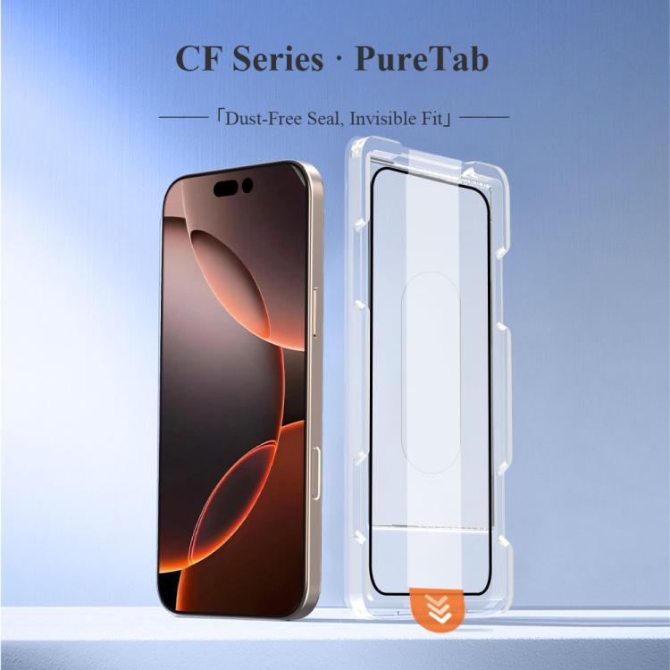 For iPhone 16 Pro Max 2pcs/Set LeReach CF Series PureTab Version HD Phone Tempered Film