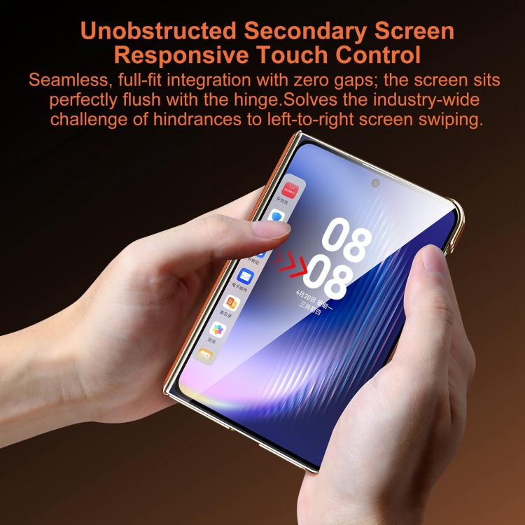 For Huawei Pura X Max SULADA Electroplated Frame Dual-Axis Magnetic Genuine Leather Phone Case
