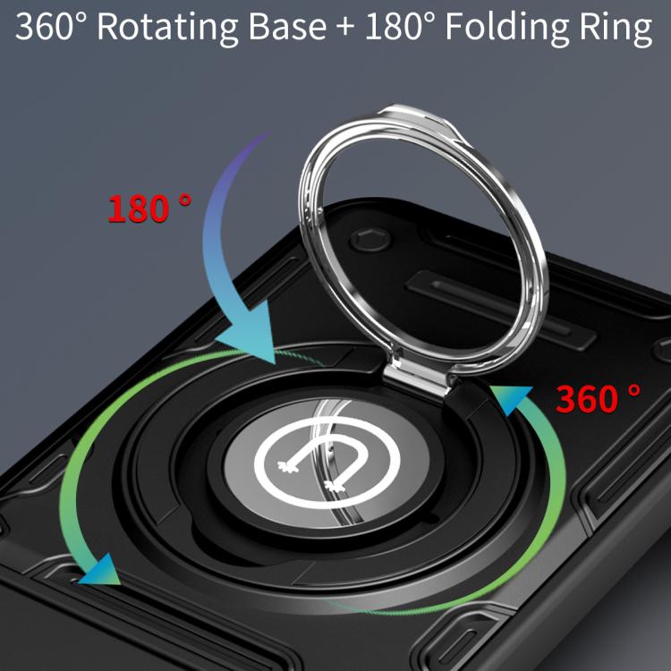 For Infinix Hot 60 Pro+ 4G Sliding Camshield Holder Magnetic Phone Case