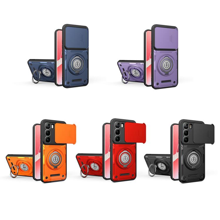 For Infinix Hot 60i 4G / Hot 60 5G Sliding Camshield Holder Magnetic Phone Case