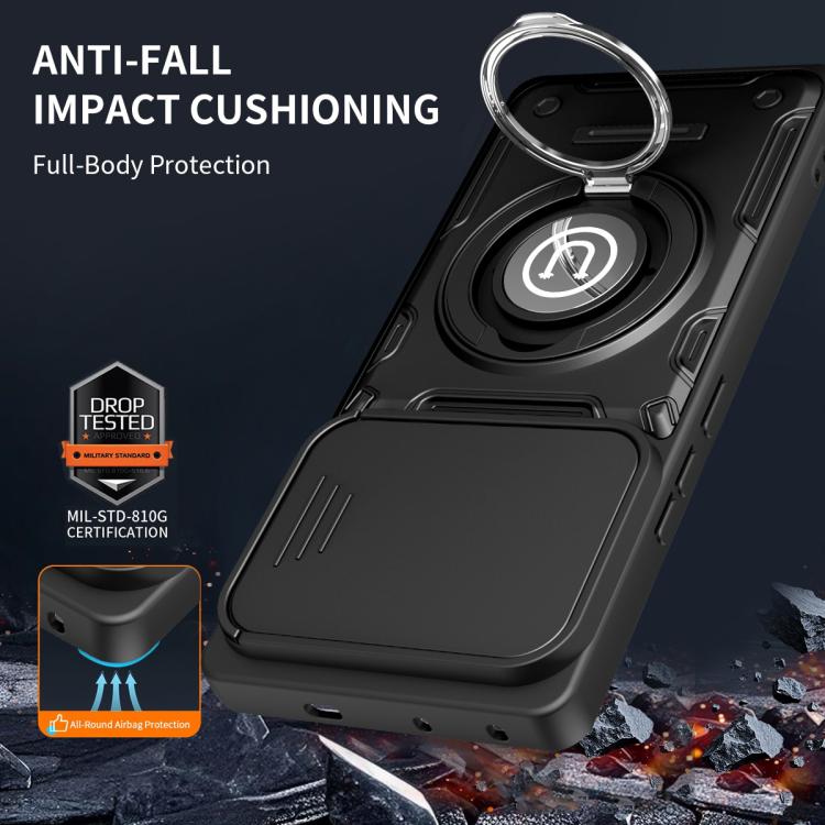 For Infinix Note 50 Pro / Note 50 4G Sliding Camshield Holder Magnetic Phone Case