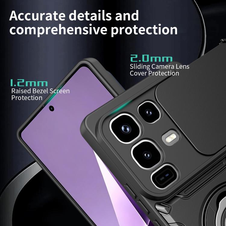 For Infinix Note 50 Pro / Note 50 4G Sliding Camshield Holder Magnetic Phone Case