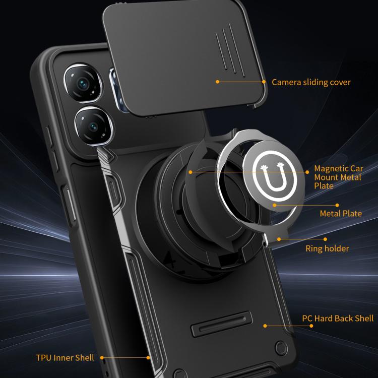 For Infinix Smart 9 / 9 HD / Hot 50i Sliding Camshield Holder Magnetic Phone Case