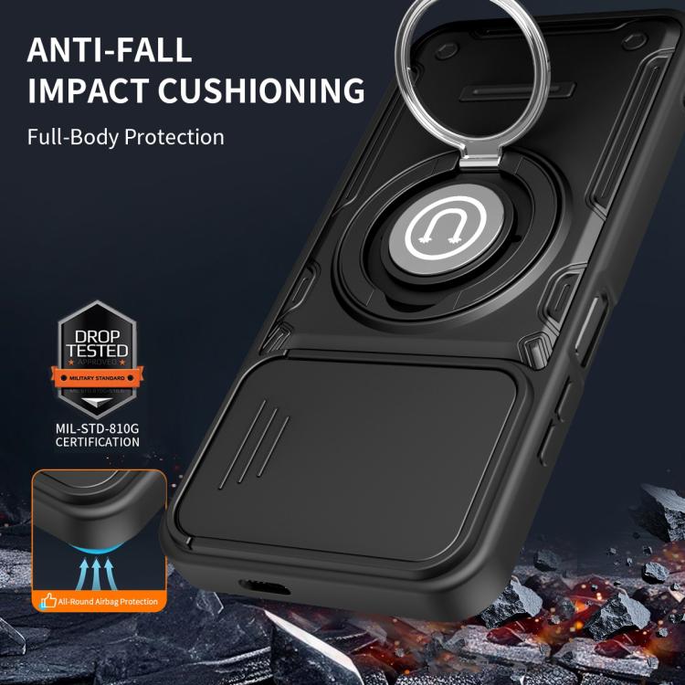 For Infinix Smart 9 / 9 HD / Hot 50i Sliding Camshield Holder Magnetic Phone Case