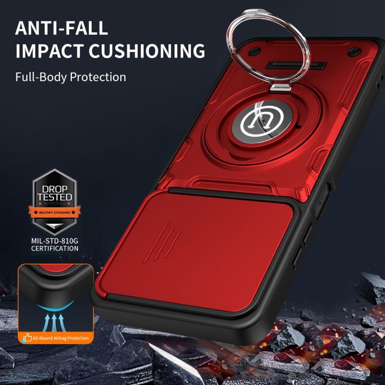 For OPPO A5 5G Global Sliding Camshield Holder Magnetic Phone Case