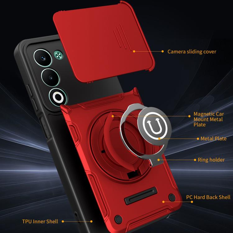 For OPPO A5 5G Global Sliding Camshield Holder Magnetic Phone Case