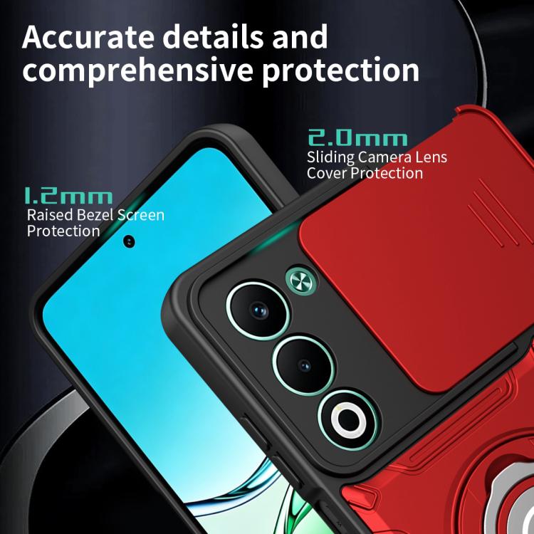 For OPPO A5 5G Global Sliding Camshield Holder Magnetic Phone Case