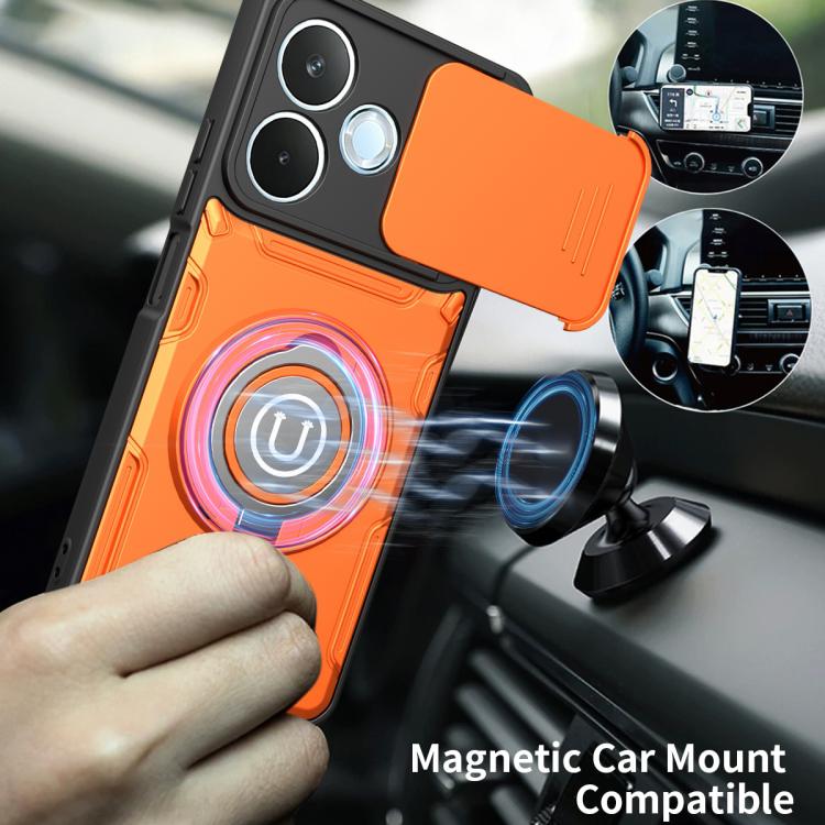 For OPPO A5 Pro 5G 2025 Global Sliding Camshield Holder Magnetic Phone Case