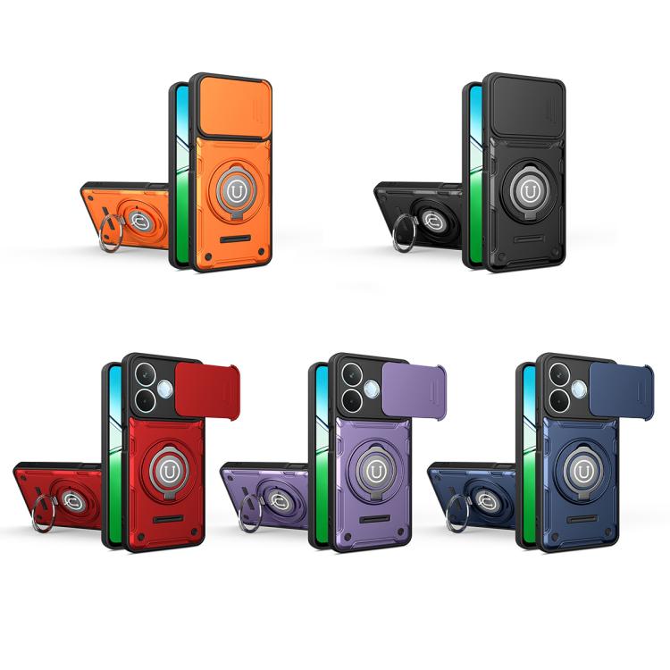 For OPPO A5 Pro 5G 2025 Global Sliding Camshield Holder Magnetic Phone Case
