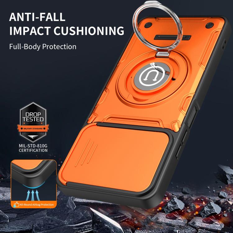 For OPPO A5 Pro 5G 2025 Global Sliding Camshield Holder Magnetic Phone Case
