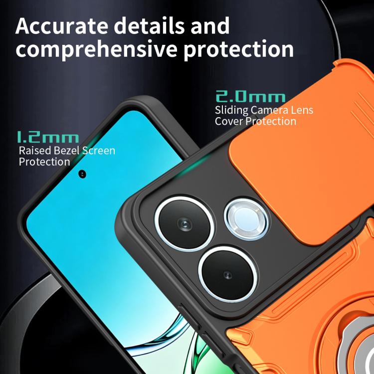 For OPPO A5 Pro 5G 2025 Global Sliding Camshield Holder Magnetic Phone Case