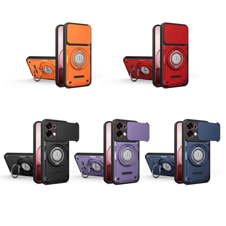 For OPPO F31 5G / A6 Pro Global Sliding Camshield Holder Magnetic Phone Case