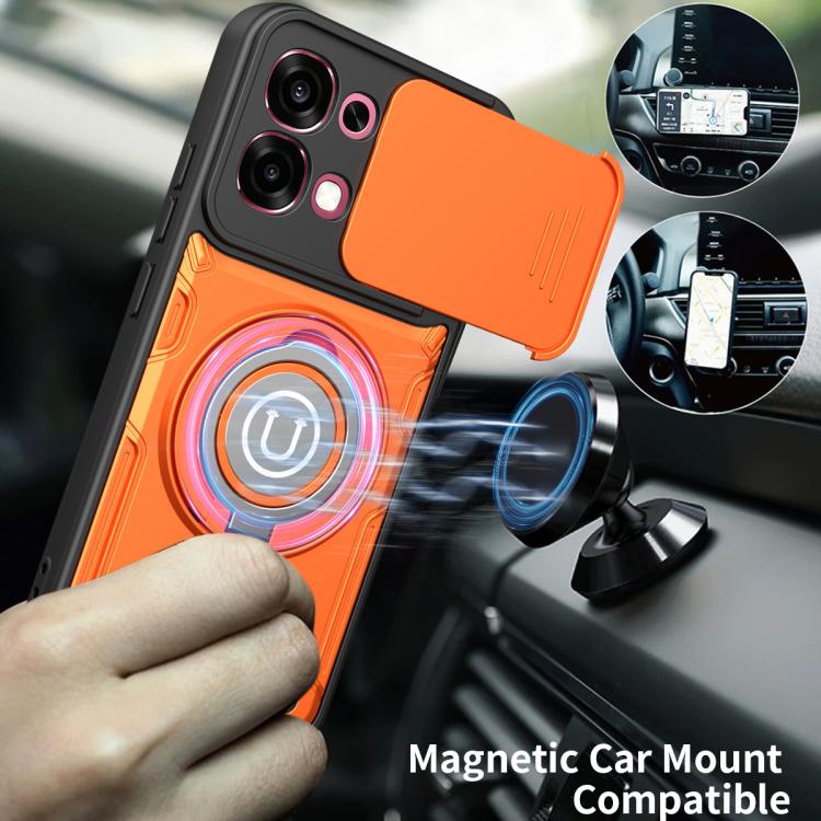 For OPPO F31 5G / A6 Pro Global Sliding Camshield Holder Magnetic Phone Case