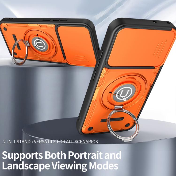 For OPPO F31 5G / A6 Pro Global Sliding Camshield Holder Magnetic Phone Case