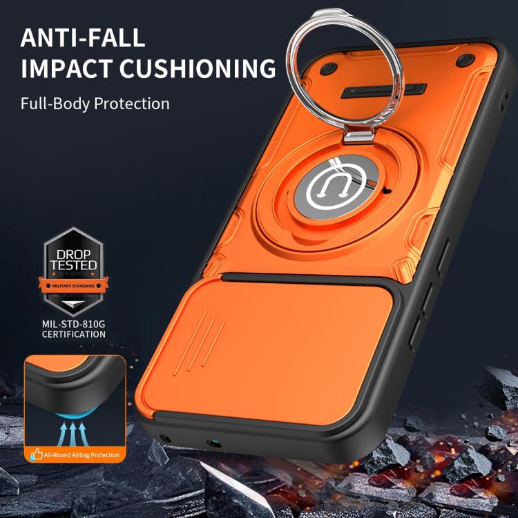 For OPPO F31 5G / A6 Pro Global Sliding Camshield Holder Magnetic Phone Case