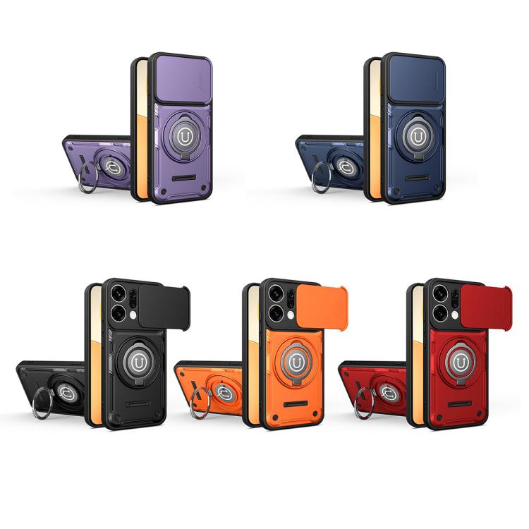 For OPPO Reno14 5G Global Sliding Camshield Holder Magnetic Phone Case