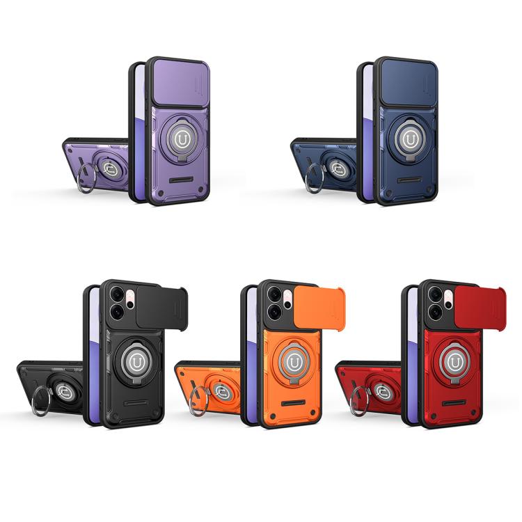 For OPPO Reno14 F / Reno15 F 5G Sliding Camshield Holder Magnetic Phone Case