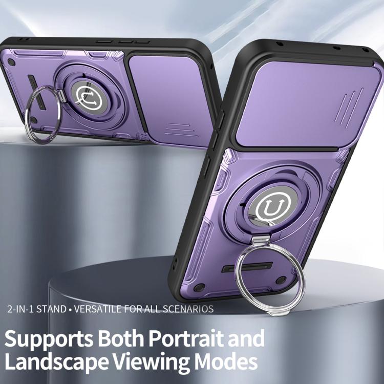 For OPPO Reno14 F / Reno15 F 5G Sliding Camshield Holder Magnetic Phone Case