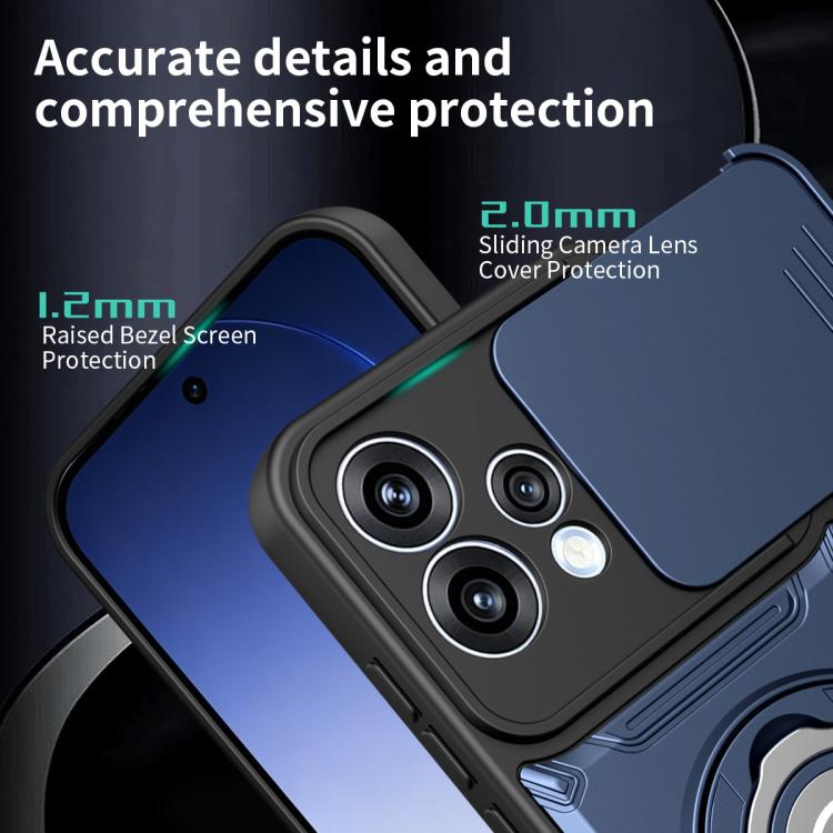 For OPPO Reno15 Pro 5G Global Sliding Camshield Holder Magnetic Phone Case