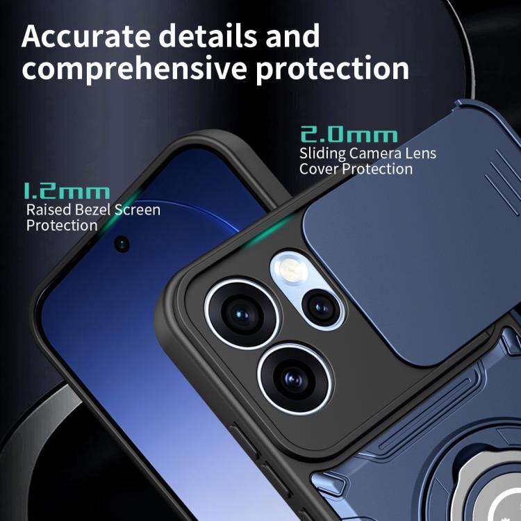 For OPPO Reno15 Pro Max 5G Global Sliding Camshield Holder Magnetic Phone Case