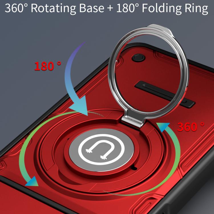 For Realme C61 / C63 4G Sliding Camshield Holder Magnetic Phone Case