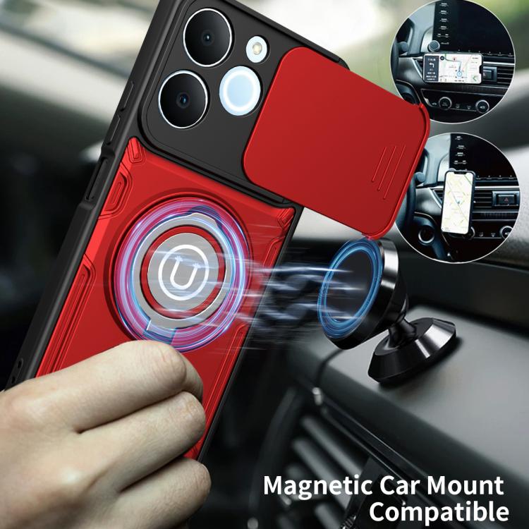 For Realme C71 India / Note 70 4G Sliding Camshield Holder Magnetic Phone Case