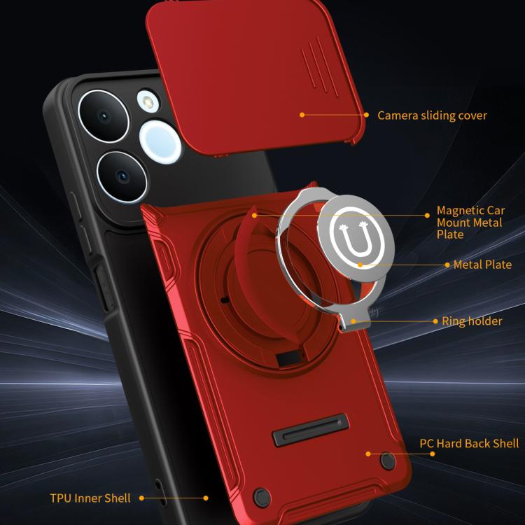 For Realme C71 India / Note 70 4G Sliding Camshield Holder Magnetic Phone Case