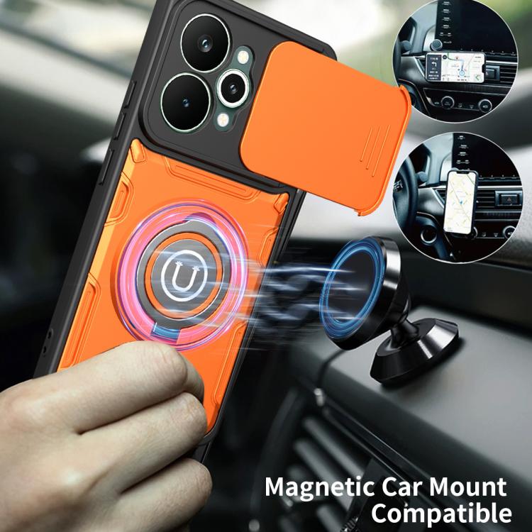 For Realme 15 5G / 15 Pro 5G Sliding Camshield Holder Magnetic Phone Case