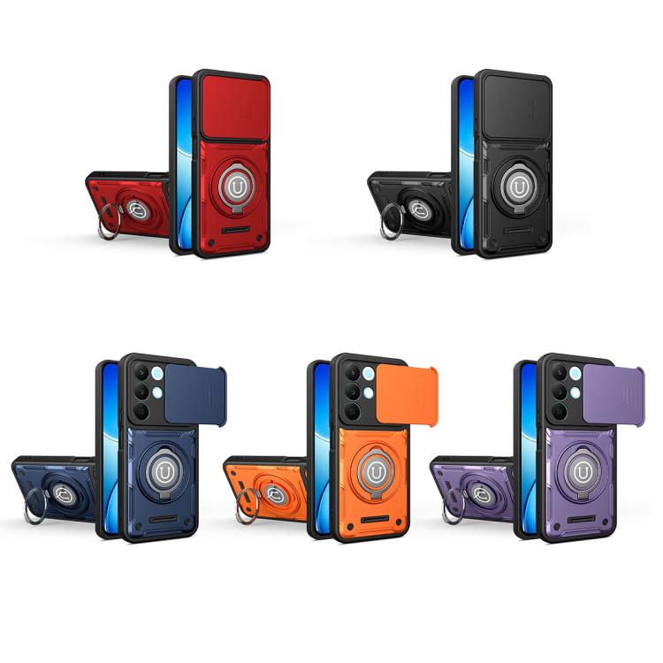 For Realme 15x 5G India / C85 5G Sliding Camshield Holder Magnetic Phone Case