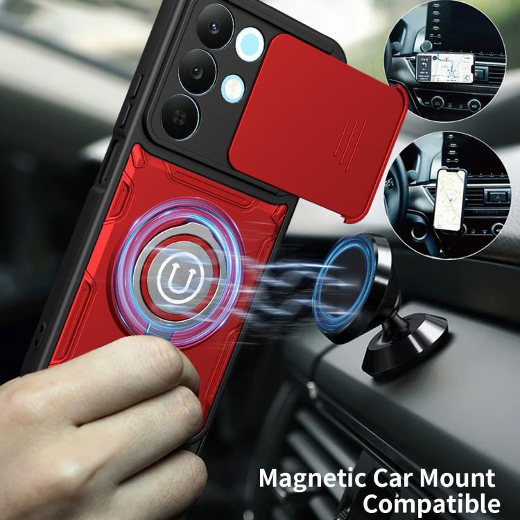 For Realme 15x 5G India / C85 5G Sliding Camshield Holder Magnetic Phone Case