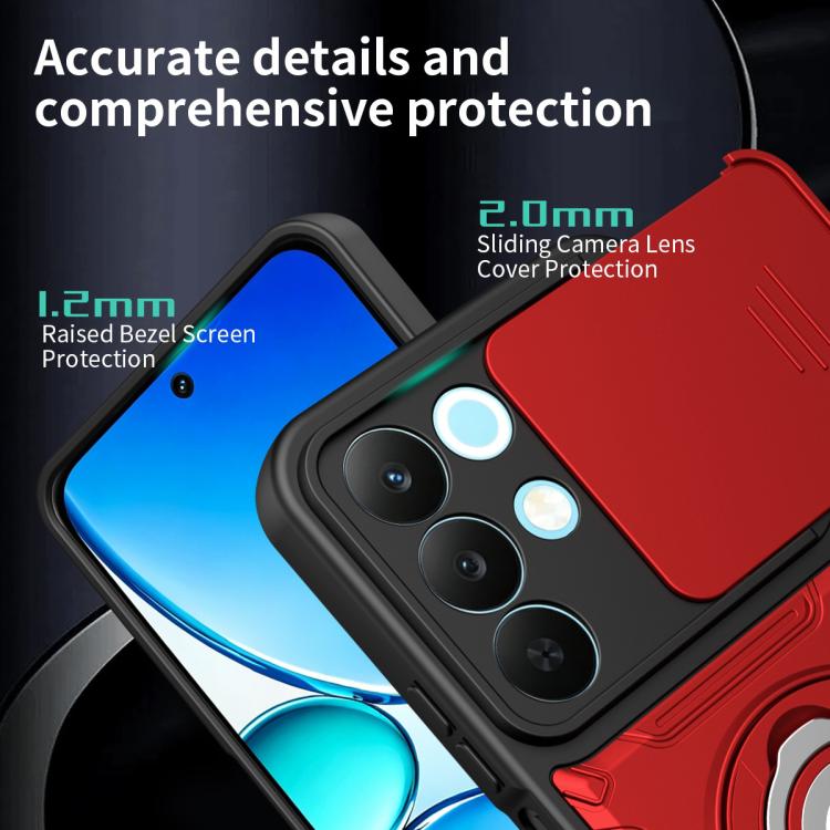 For Realme 15x 5G India / C85 5G Sliding Camshield Holder Magnetic Phone Case