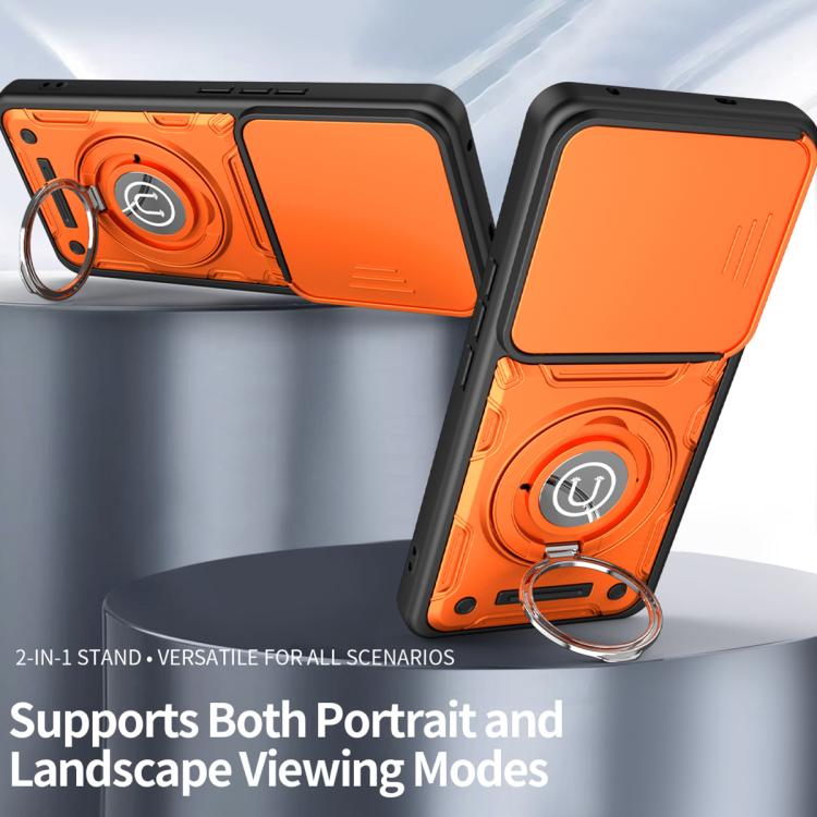 For vivo V50 5G / V50e Sliding Camshield Holder Magnetic Phone Case