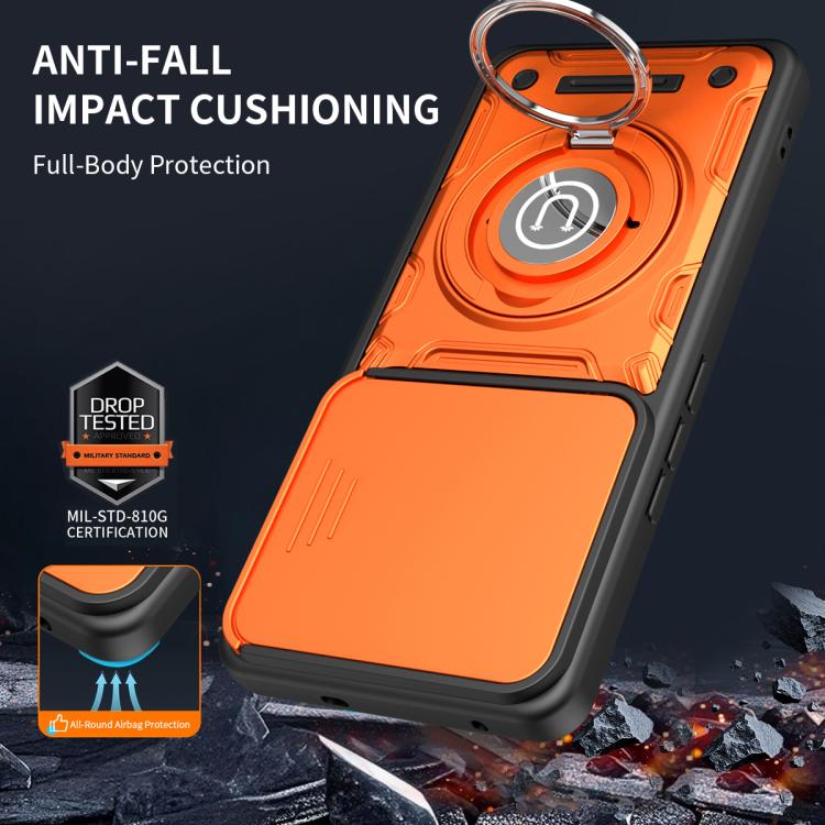 For vivo V50 5G / V50e Sliding Camshield Holder Magnetic Phone Case