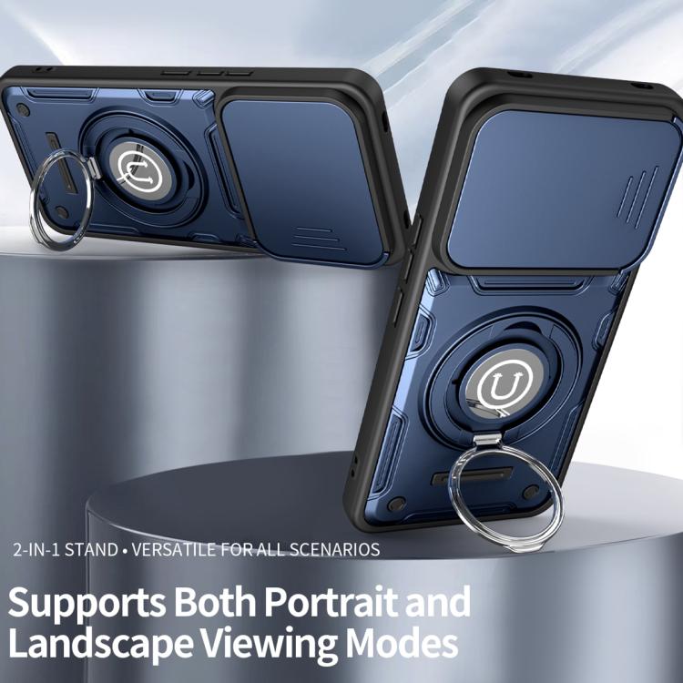 For vivo V60 5G / V60e Sliding Camshield Holder Magnetic Phone Case