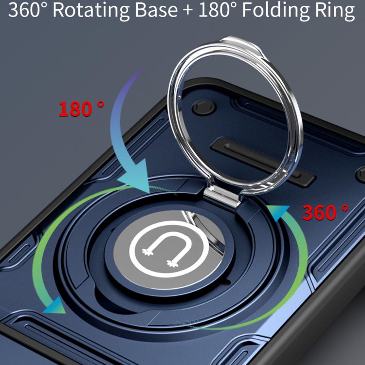 For vivo V60 5G / V60e Sliding Camshield Holder Magnetic Phone Case