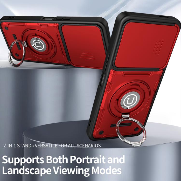 For vivo Y04 4G / Y19s 5G / Y29s 5G Sliding Camshield Holder Magnetic Phone Case