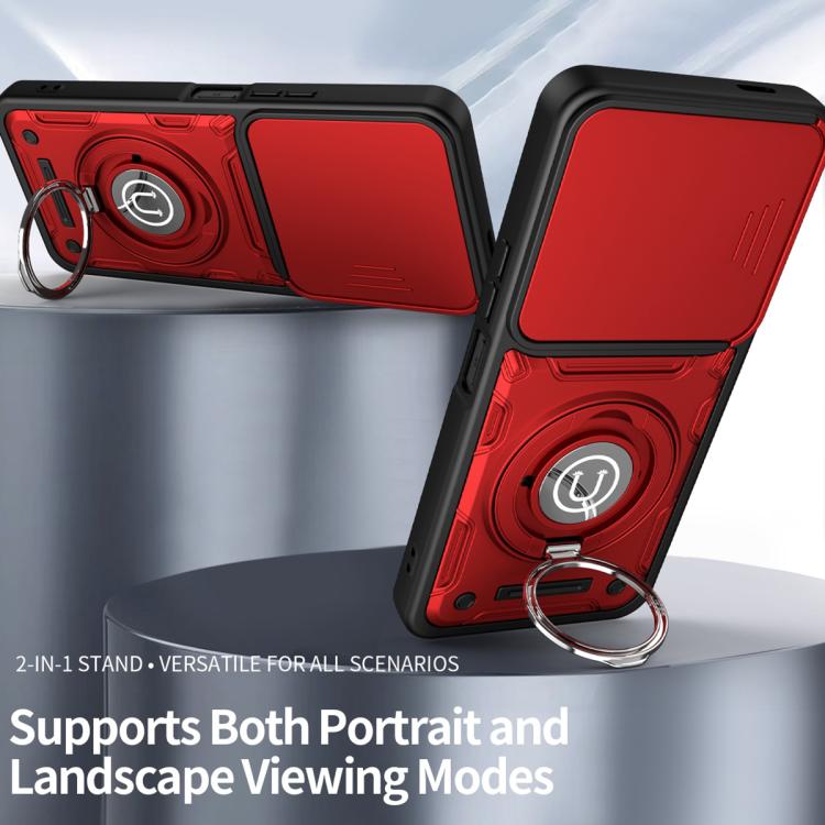 For vivo Y19s 4G Sliding Camshield Holder Magnetic Phone Case