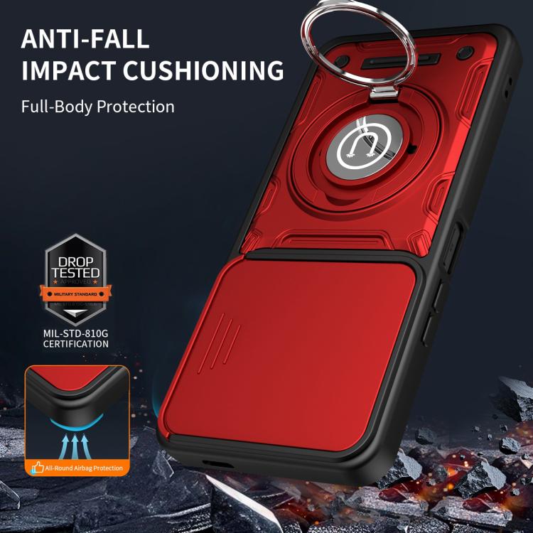 For vivo Y19s 4G Sliding Camshield Holder Magnetic Phone Case