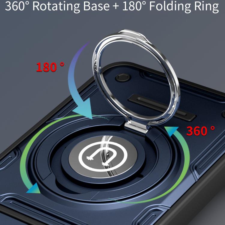 For vivo Y29 4G / Y31 Pro / T4x Sliding Camshield Holder Magnetic Phone Case
