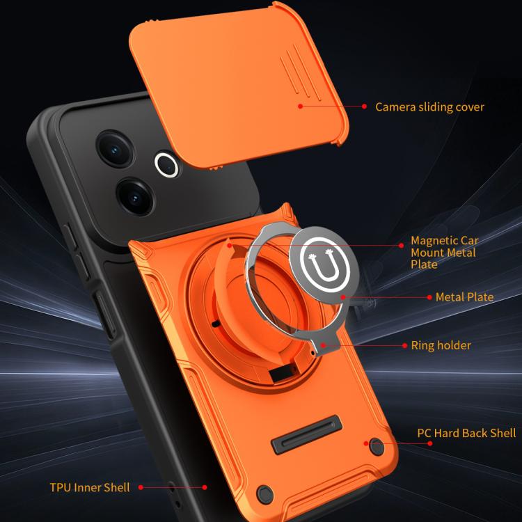 For vivo Y39 5G Sliding Camshield Holder Magnetic Phone Case