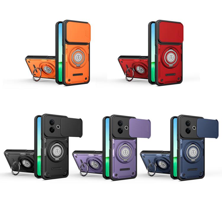 For vivo Y39 5G Sliding Camshield Holder Magnetic Phone Case