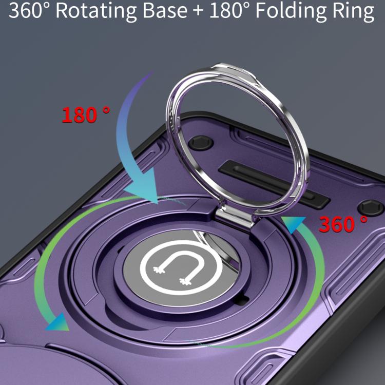 For vivo Y300 Pro 5G / iQOO Z10 Sliding Camshield Holder Magnetic Phone Case