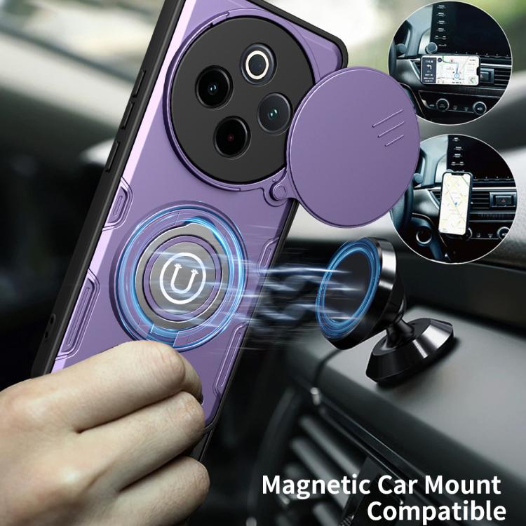 For vivo Y300 Pro 5G / iQOO Z10 Sliding Camshield Holder Magnetic Phone Case