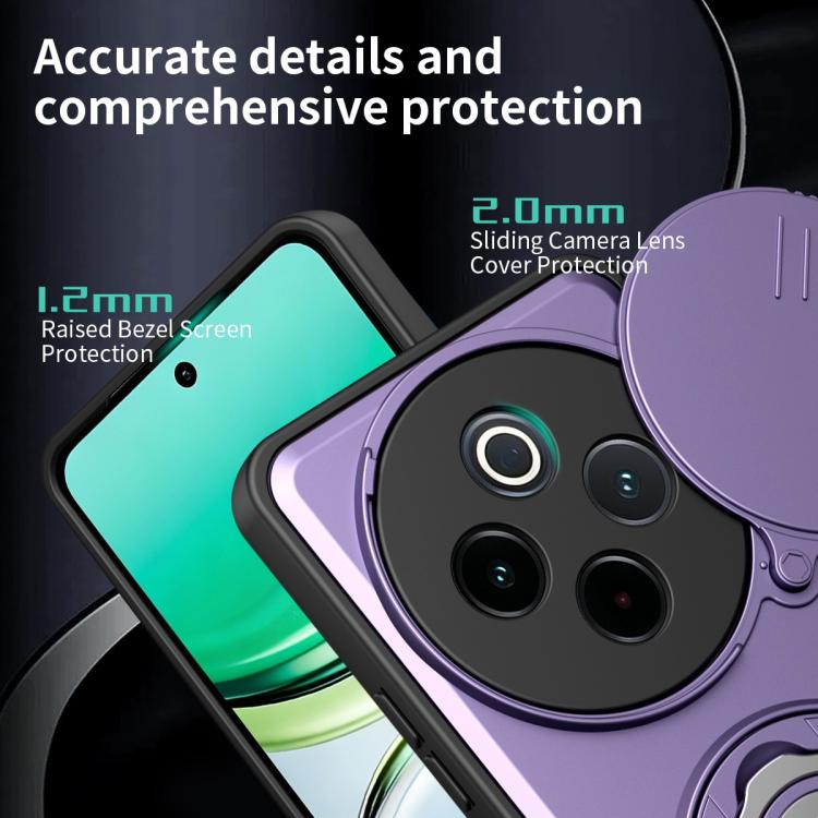 For vivo Y300 Pro 5G / iQOO Z10 Sliding Camshield Holder Magnetic Phone Case