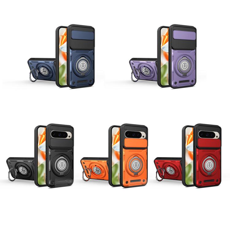 For Google Pixel 9 / 9 Pro Sliding Camshield Holder Magnetic Phone Case