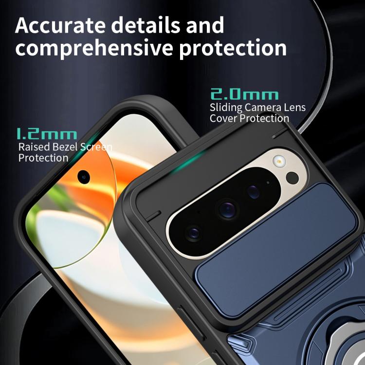 For Google Pixel 9 / 9 Pro Sliding Camshield Holder Magnetic Phone Case