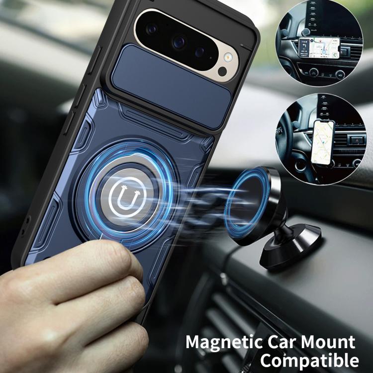 For Google Pixel 9 / 9 Pro Sliding Camshield Holder Magnetic Phone Case
