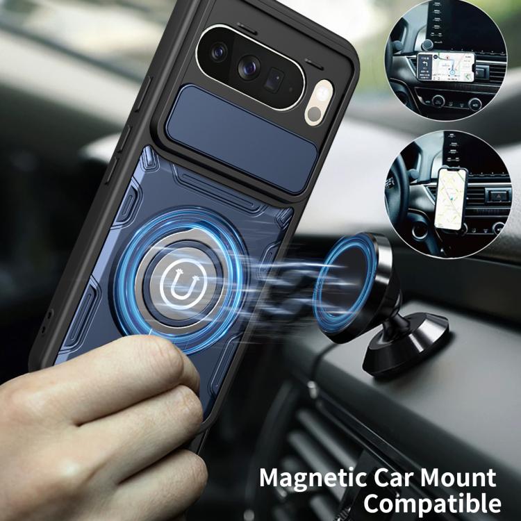 For Google Pixel 10 Pro XL 5G Global Sliding Camshield Holder Magnetic Phone Case