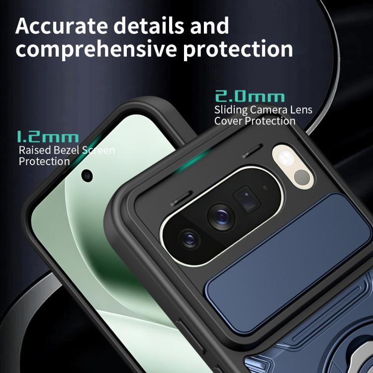 For Google Pixel 10 Pro XL 5G Global Sliding Camshield Holder Magnetic Phone Case