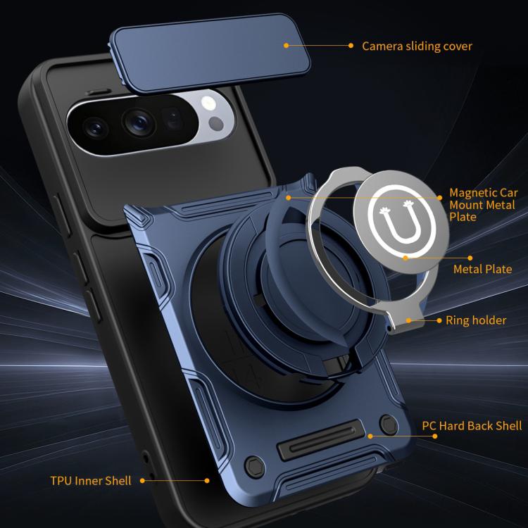 For Google Pixel 10 / 10 Pro 5G Global Sliding Camshield Holder Magnetic Phone Case